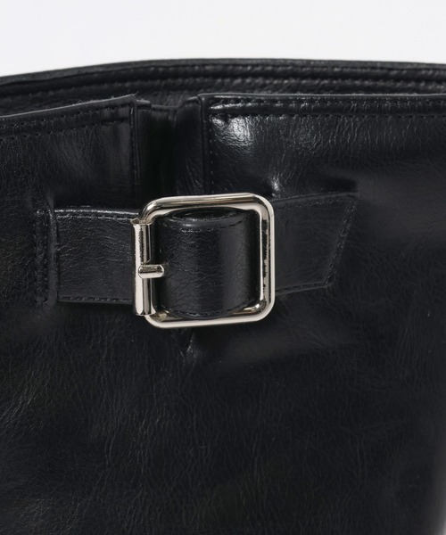 BAYFLOW（ベイフロー）の「[雨の日も履ける防水仕様]晴雨兼用エンジニアブーツ（ブーツ・レディース・ダークブラウン/ブラック・MEDIUM/LARGE）」の10枚目の写真