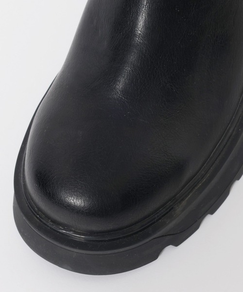 BAYFLOW（ベイフロー）の「[雨の日も履ける防水仕様]晴雨兼用エンジニアブーツ（ブーツ・レディース・ダークブラウン/ブラック・MEDIUM/LARGE）」の12枚目の写真