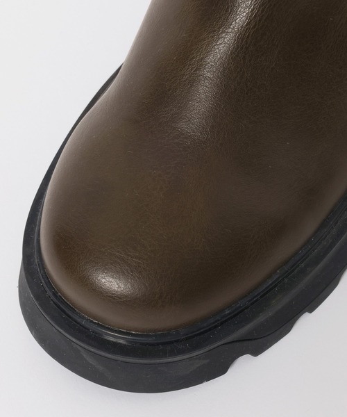BAYFLOW（ベイフロー）の「[雨の日も履ける防水仕様]晴雨兼用エンジニアブーツ（ブーツ・レディース・ダークブラウン/ブラック・MEDIUM/LARGE）」の13枚目の写真