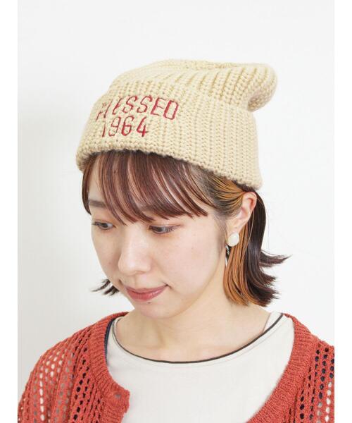 Samansa Mos2(サマンサ モスモス)の「ロゴ刺繍ニット帽(ハット・レディース・オフホワイト/モカ・F)」の16枚目の写真