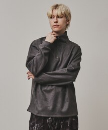 tk.TAKEO KIKUCHI | ◆スエード調プチドルマンハーフジップカットソー(Tシャツ/カットソー)