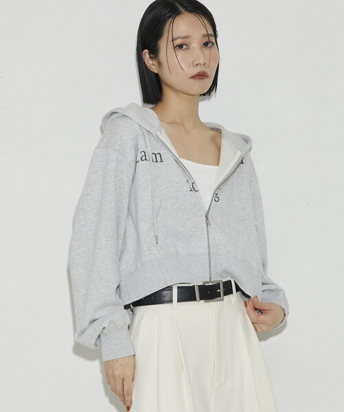 Firsthand（ファーストハンド）の「Firsthand/ファーストハンド オーガニックコットンロゴジップフーディ（パーカー・レディース・チャコールグレー/ライトグレー・FREE）」の8枚目の写真