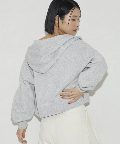 Firsthand（ファーストハンド）の「Firsthand/ファーストハンド オーガニックコットンロゴジップフーディ（パーカー・レディース・チャコールグレー/ライトグレー・FREE）」の12枚目の写真
