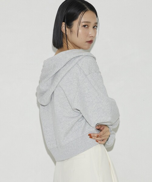 Firsthand（ファーストハンド）の「Firsthand/ファーストハンド オーガニックコットンロゴジップフーディ（パーカー・レディース・チャコールグレー/ライトグレー・FREE）」の13枚目の写真