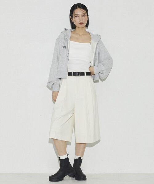 Firsthand（ファーストハンド）の「Firsthand/ファーストハンド オーガニックコットンロゴジップフーディ（パーカー・レディース・チャコールグレー/ライトグレー・FREE）」の15枚目の写真