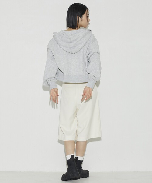 Firsthand（ファーストハンド）の「Firsthand/ファーストハンド オーガニックコットンロゴジップフーディ（パーカー・レディース・チャコールグレー/ライトグレー・FREE）」の18枚目の写真