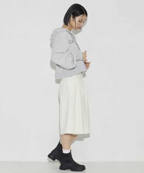 Firsthand（ファーストハンド）の「Firsthand/ファーストハンド オーガニックコットンロゴジップフーディ（パーカー・レディース・チャコールグレー/ライトグレー・FREE）」の19枚目の写真