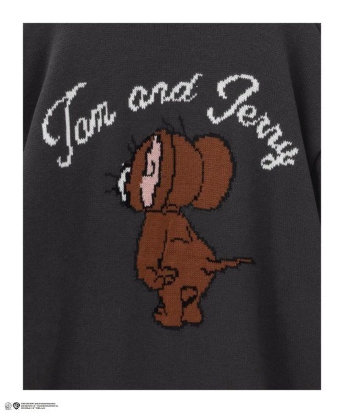 Tom＆Jerry（トムアンドジェリー）の「【別注限定展開】Tom and Jerry ダブルジャガードニット（ニット/セーター・メンズ・グリーン/ブラック/グレー/チャコールグレー・M/L/XL）」の16枚目の写真