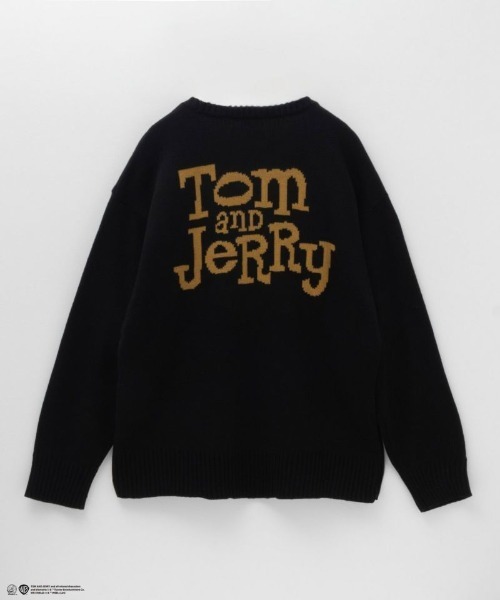 Tom＆Jerry（トムアンドジェリー）の「【別注限定展開】Tom and Jerry ダブルジャガードニット（ニット/セーター・メンズ・グリーン/ブラック/グレー/チャコールグレー・M/L/XL）」の10枚目の写真