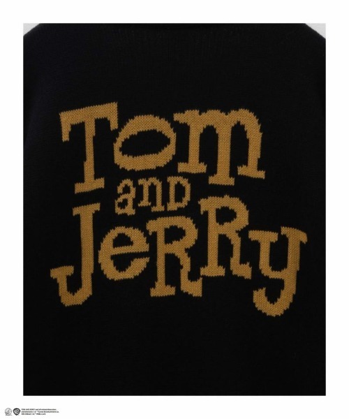 Tom＆Jerry（トムアンドジェリー）の「【別注限定展開】Tom and Jerry ダブルジャガードニット（ニット/セーター・メンズ・グリーン/ブラック/グレー/チャコールグレー・M/L/XL）」の12枚目の写真