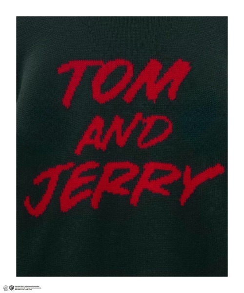 Tom＆Jerry（トムアンドジェリー）の「【別注限定展開】Tom and Jerry ダブルジャガードニット（ニット/セーター・メンズ・グリーン/ブラック/グレー/チャコールグレー・M/L/XL）」の20枚目の写真