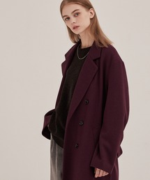 レディースのチェスターコート（レッド/赤色系）ファッション通販