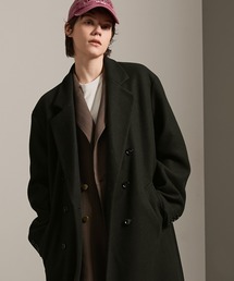EMMA CLOTHES(エマクローズ)のテックメルトンオーバーロングサイドジップダブルチェスターコート(チェスターコート)