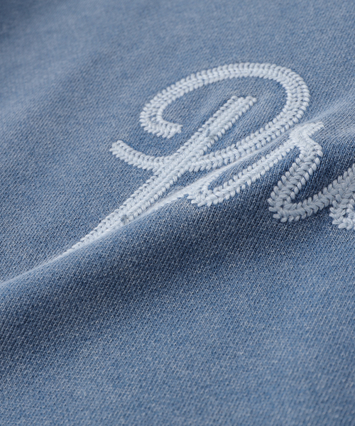 EDIFICE(エディフィス)の「PARIS BASKETBALL(パリ バスケットボール) 別注 ウォッシュド フーディー(パーカー・メンズ・ブルー/ブラック・MEDIUM/LARGE)」の7枚目の写真