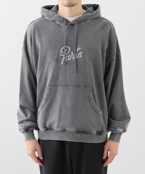 EDIFICE(エディフィス)の「PARIS BASKETBALL(パリ バスケットボール) 別注 ウォッシュド フーディー(パーカー・メンズ・ブルー/ブラック・MEDIUM/LARGE)」の11枚目の写真