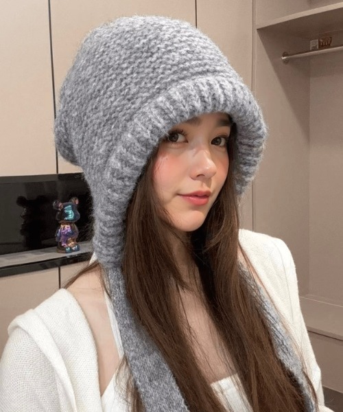 Supreme ニット帽 ノルディック柄 グレー