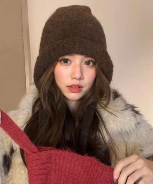 手作りニット帽ビーニーベレー帽ドレッド綿混夏〜冬〜春