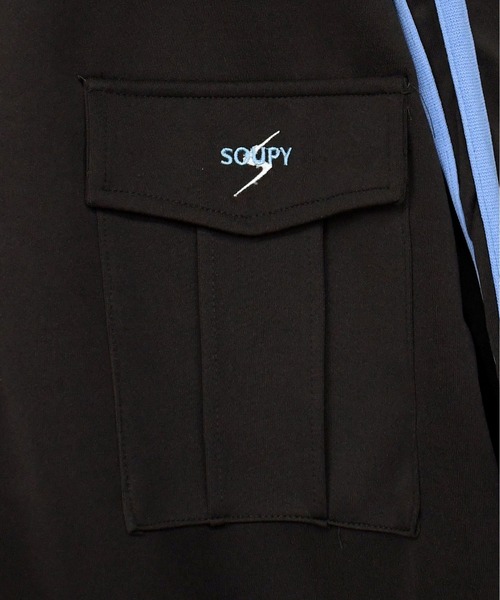 Soupy Soupy(スーピースーピー)の「【Soupy Soupy】sleeve line one point logo track jacket/袖ライン ワンポイント 刺繍 トラックジャケット レディース メンズ(ジャージ・メンズ・ネイビー/ブラウン/オフホワイト・L/M)」の9枚目の写真
