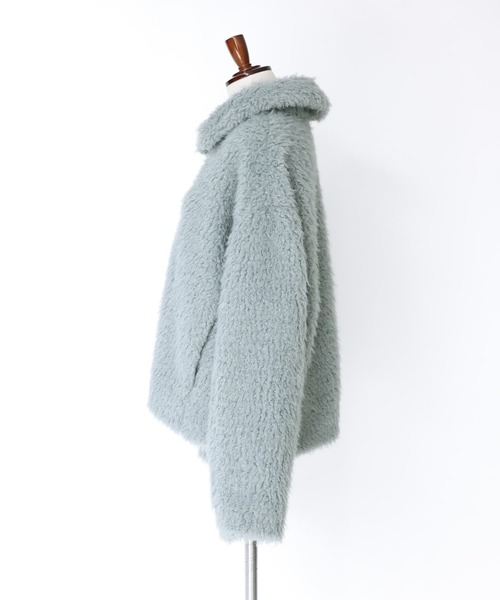 somari imagination(ソマリ イマジネーション)の「『フェイクファーブルゾン』(ブルゾン・レディース・アイボリー/グレイッシュブルー・FREE)」の8枚目の写真