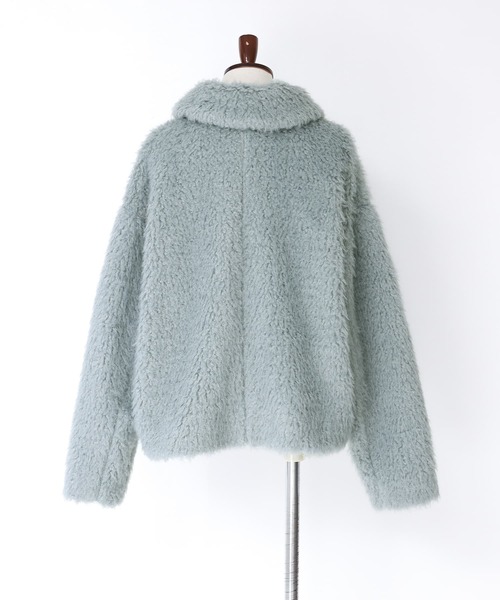 somari imagination(ソマリ イマジネーション)の「『フェイクファーブルゾン』(ブルゾン・レディース・アイボリー/グレイッシュブルー・FREE)」の7枚目の写真
