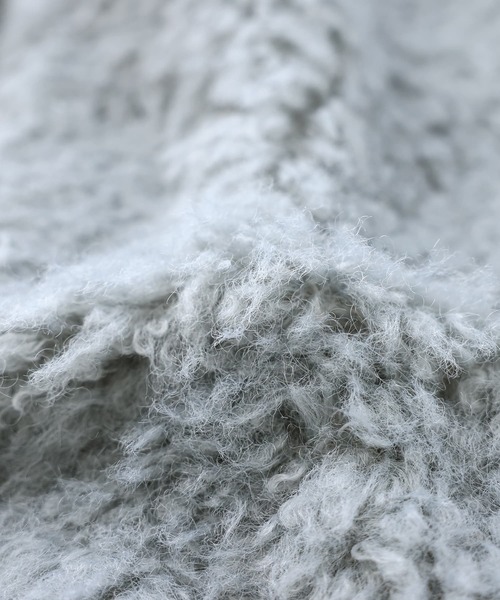 somari imagination(ソマリ イマジネーション)の「『フェイクファーブルゾン』(ブルゾン・レディース・アイボリー/グレイッシュブルー・FREE)」の6枚目の写真