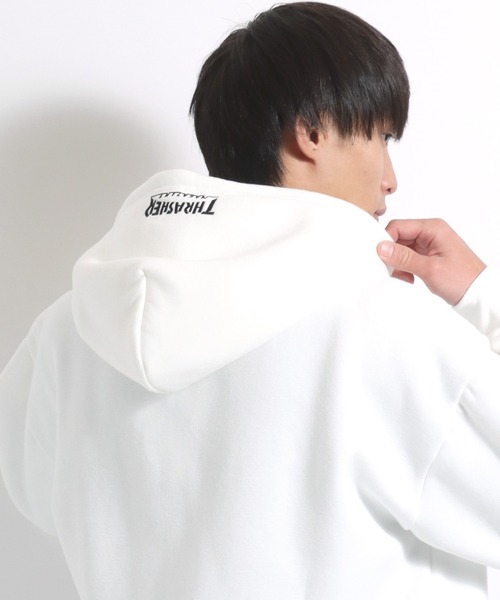 THRASHER（スラッシャー）の「THRASHER（スラッシャー）ブランドロゴワンポイント刺繍ジップアップスウェットパーカー メンズ レディース/フーディー（パーカー・メンズ・ネイビー/ホワイト/アッシュグレー/ブラック/アイボリー/ワイン/ブラウン・M/L/LL）」の9枚目の写真