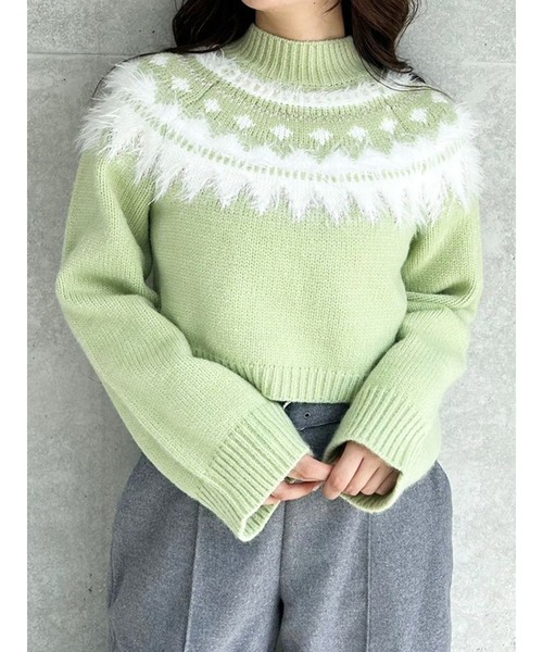 MERCURYDUOノルディックニット MERCURYDUO（マーキュリーデュオ）の「ノルディッククロップドニット