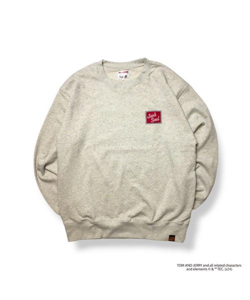 Tom&Jerry(トムアンドジェリー)の「JUNKSOUL/TOM&JERRY(トム&ジェリー) CHEESE トレーナー (M4)(Tシャツ/カットソー・メンズ・オートミール/チャコールグレー・LARGE/MEDIUM/X-LARGE)」の3枚目の写真