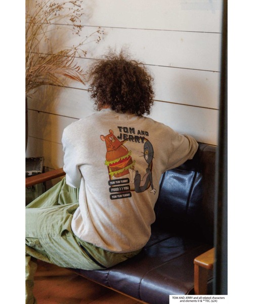 Tom&Jerry(トムアンドジェリー)の「JUNKSOUL/TOM&JERRY(トム&ジェリー) CHEESE トレーナー (M4)(Tシャツ/カットソー・メンズ・オートミール/チャコールグレー・LARGE/MEDIUM/X-LARGE)」の14枚目の写真