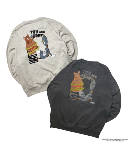 Tom&Jerry(トムアンドジェリー)の「JUNKSOUL/TOM&JERRY(トム&ジェリー) CHEESE トレーナー (M4)(Tシャツ/カットソー・メンズ・オートミール/チャコールグレー・LARGE/MEDIUM/X-LARGE)」の15枚目の写真