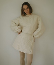 MANOF | QUILTING WRAP MINI SKIRT(スカート)