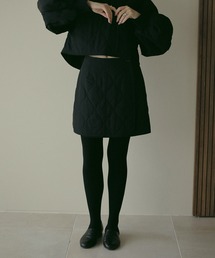 QUILTING WRAP MINI SKIRT