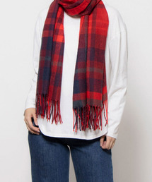 cachenez（カシュネ）の「カシュネ cache nez / ウール混チェックストール（ストール/ショール）」