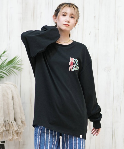 TOY MACHINE(トイ マシーン)の「【ムラサキスポーツ限定】TOY MACHINE/トイマシーン ロンT/長袖ティシャツ オーバーサイズ バックプリント MTMPFLT9(Tシャツ/カットソー・レディース・ブラック/ホワイト・M/L)」の7枚目の写真