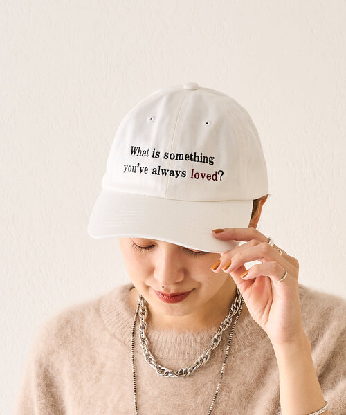 SHENERY(シーナリー)の「season刺繍キャップ(キャップ・レディース・ネイビー/ホワイト・FREE)」の3枚目の写真