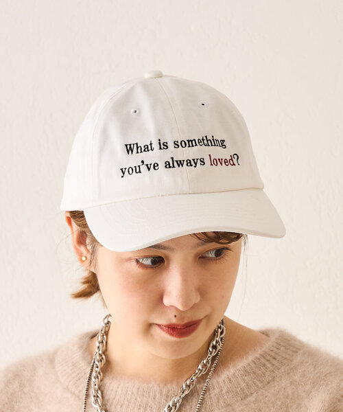SHENERY(シーナリー)の「season刺繍キャップ(キャップ・レディース・ネイビー/ホワイト・FREE)」の4枚目の写真