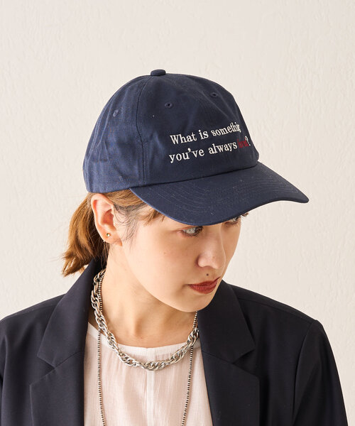 SHENERY(シーナリー)の「season刺繍キャップ(キャップ・レディース・ネイビー/ホワイト・FREE)」の12枚目の写真