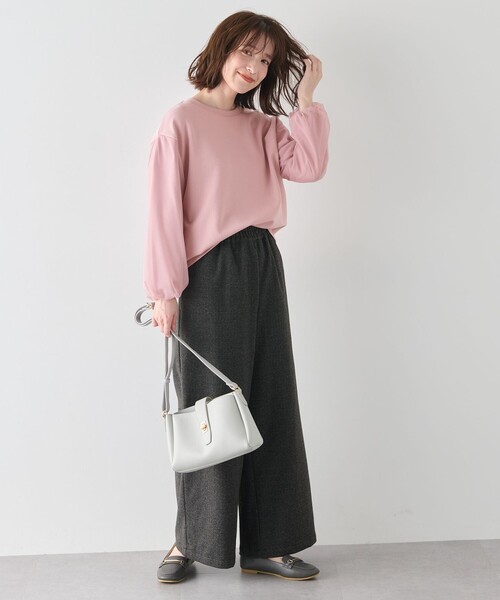 ANY（エニィ）の「【ウエストゴム】ドロストワイドパンツ（その他パンツ・レディース・ライトグレー系1/グレー系・1/3/2）」の18枚目の写真