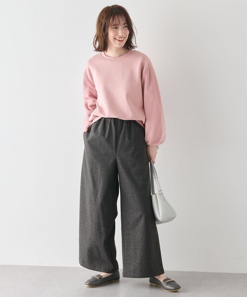 ANY（エニィ）の「【ウエストゴム】ドロストワイドパンツ（その他パンツ・レディース・ライトグレー系1/グレー系・1/3/2）」の16枚目の写真