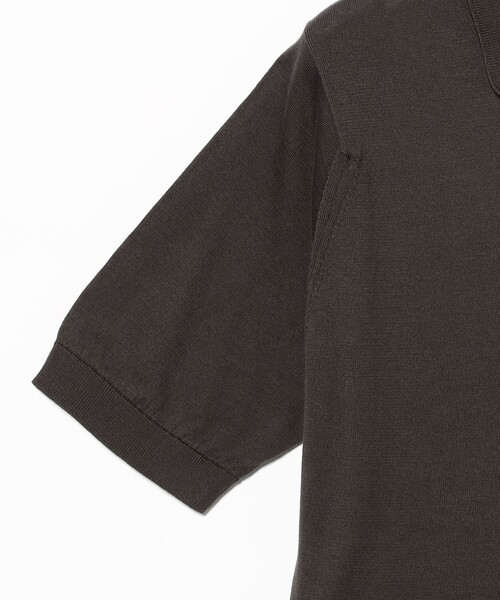 JOHN SMEDLEY(ジョンスメドレー)の「JOHN SMEDLEY / SYRES コットン スキッパーポロシャツ(ポロシャツ・メンズ・ダークブラウン/インディゴブルー/オレンジ系その他6・MEDIUM/LARGE/SMALL)」の6枚目の写真