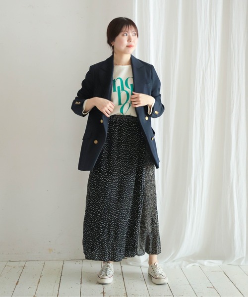 NOMBRE IMPAIR（ノンブルアンペール）の「JQ布帛カットコンビ　8分袖ロゴP/O（Tシャツ/カットソー・レディース・ホワイト/キナリ・FREE）」の16枚目の写真