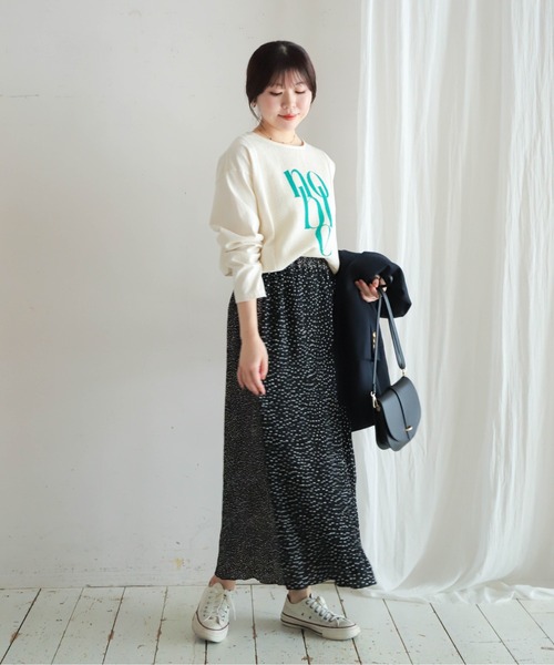 NOMBRE IMPAIR（ノンブルアンペール）の「JQ布帛カットコンビ　8分袖ロゴP/O（Tシャツ/カットソー・レディース・ホワイト/キナリ・FREE）」の11枚目の写真