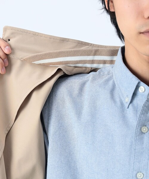 BEAMS HEART(ビームスハート)の「ストレッチ ツイル フーディー コート(ブルゾン・メンズ・ベージュ/ネイビー・M/S/XL/L)」の17枚目の写真