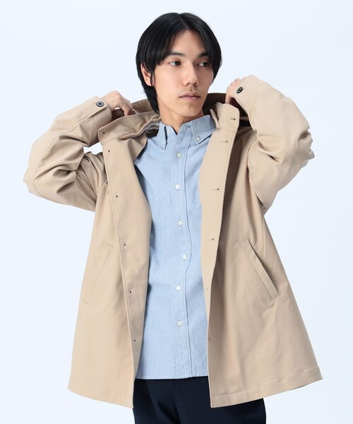 BEAMS HEART(ビームスハート)の「ストレッチ ツイル フーディー コート(ブルゾン・メンズ・ベージュ/ネイビー・M/S/XL/L)」の1枚目の写真