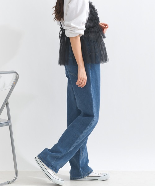terrace(テラス)の「ダンチウエストデニムパンツ(デニムパンツ・レディース・ブルー/ブラック・MEDIUM)」の4枚目の写真