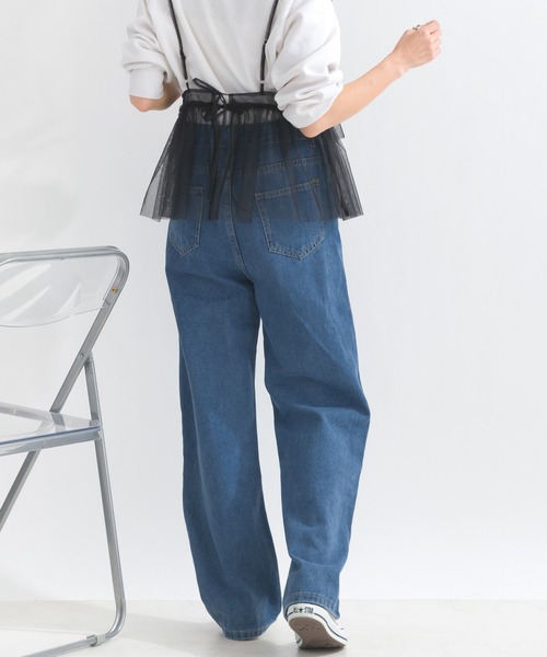 terrace(テラス)の「ダンチウエストデニムパンツ(デニムパンツ・レディース・ブルー/ブラック・MEDIUM)」の5枚目の写真