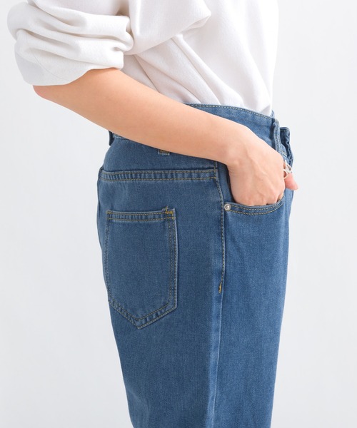 terrace(テラス)の「ダンチウエストデニムパンツ(デニムパンツ・レディース・ブルー/ブラック・MEDIUM)」の9枚目の写真