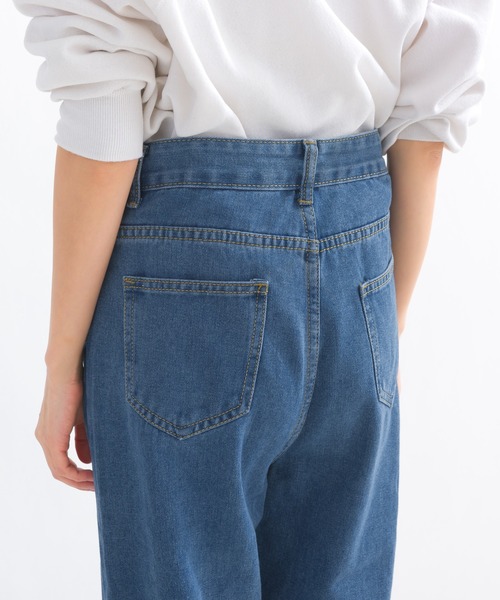 terrace(テラス)の「ダンチウエストデニムパンツ(デニムパンツ・レディース・ブルー/ブラック・MEDIUM)」の10枚目の写真