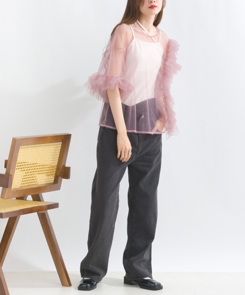 terrace(テラス)の「ダンチウエストデニムパンツ(デニムパンツ・レディース・ブルー/ブラック・MEDIUM)」の19枚目の写真