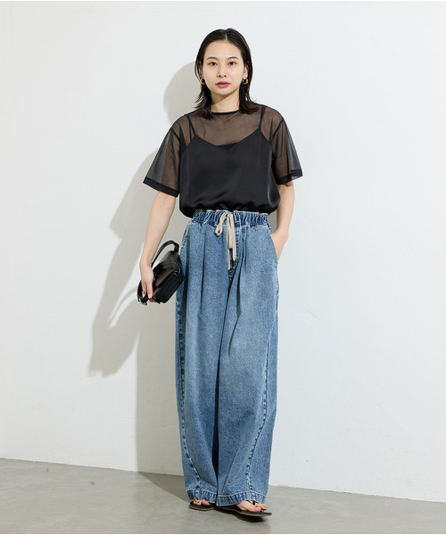 JOURNAL STANDARD(ジャーナルスタンダード)の「JSオケージョン*シアーレイヤードブラウス(シャツ/ブラウス・レディース・ホワイト/ブラック・FREE)」の3枚目の写真